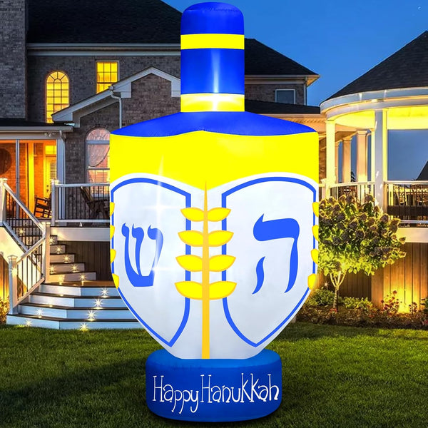 Jumbo Inflatable Dreidel 6 Footer with Lights