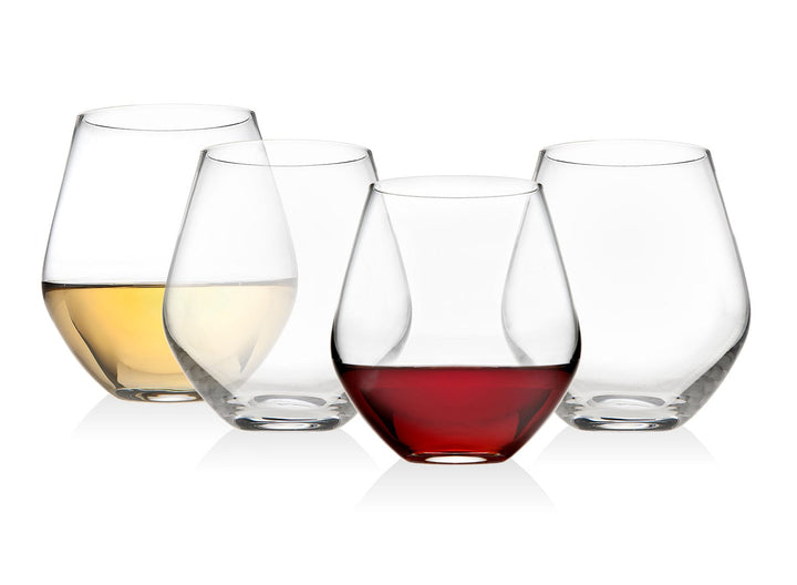 Stemless Wine Ombr Green Red 1-1