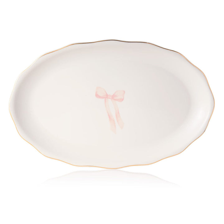 Painterly Bow Din Plate Os-2