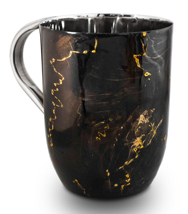 Washing Cup black with gold-0