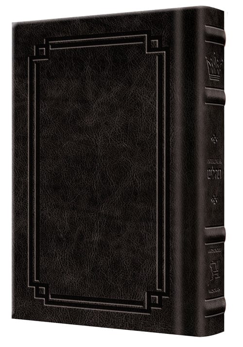 Signature leather interlinear tehillim pkt charcoal black-0