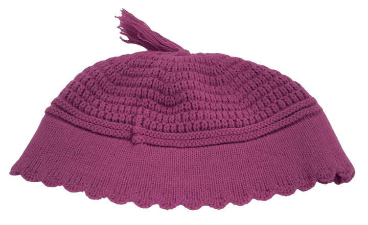 Yerushalmi Kippah Purple Medium-0