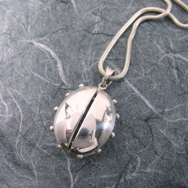 Ladybug Dotted Locket Sterling Silver