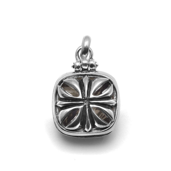 Maltese Cross Locket Sterling Silver Men's