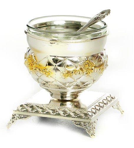 Silver & Gold Plated Honey/Salt dish-0