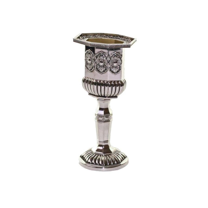 Havdalah Holder Silver Plated - Octagon 5.1"-0