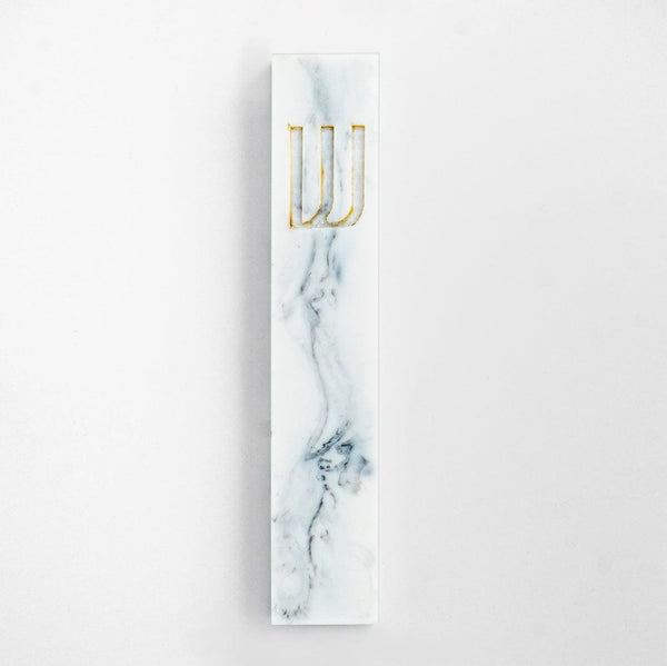 Resin Mezuzah - White-0