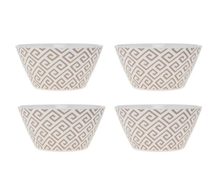 Geometric 6in Bowls Set 4-0