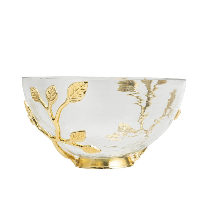 Gold Leaf Hammered Bowl-6