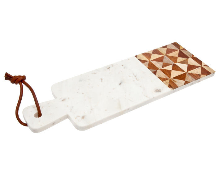 Wood/marble Rect Cheese Board-1