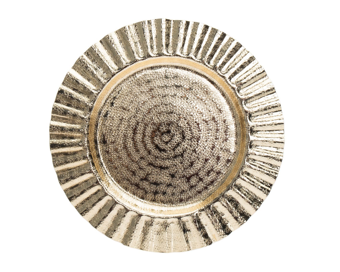 Ahuva Judaica Ripple Charger Plate