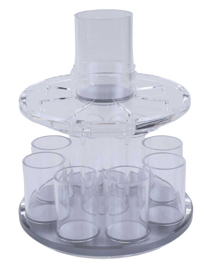 Acrylic Fountain (2.5"D  big cup - 4"H- 2"D small cup - 3"H) with SilverScreen-0