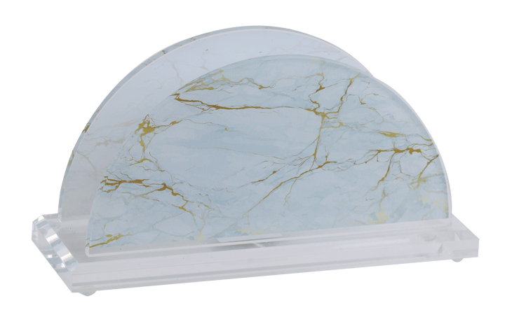 Acrylic Napkin Holder with Marble Design 5x2.5"-0