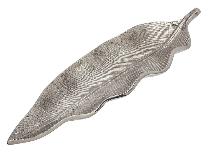 Leaf Long Tray - Nickel-0