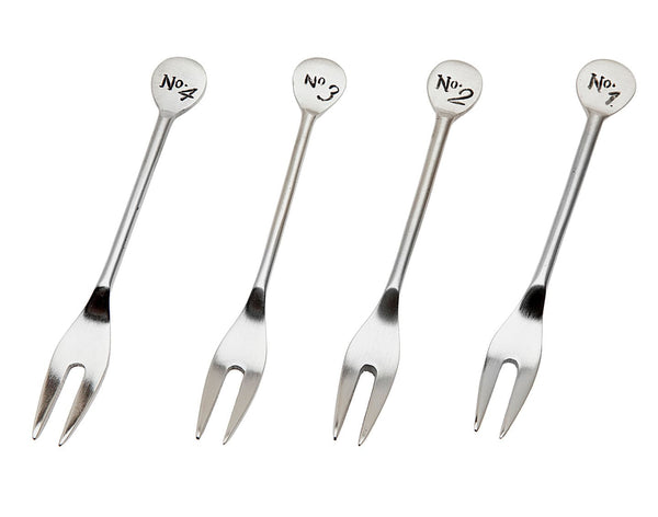 S/4 Cocktail Forks Numbered-0