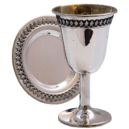 Sterling Silver Filigree Cup and tray