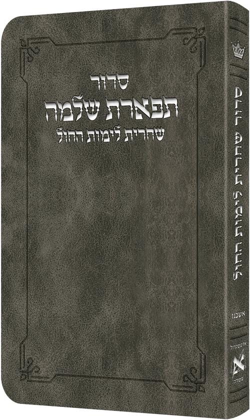 Shacharis siddur weekdays ashkenaz grey - hebrew instructions-0