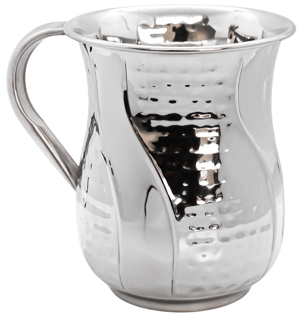 Stainless Steel Washing Cup with hammered Strips-0