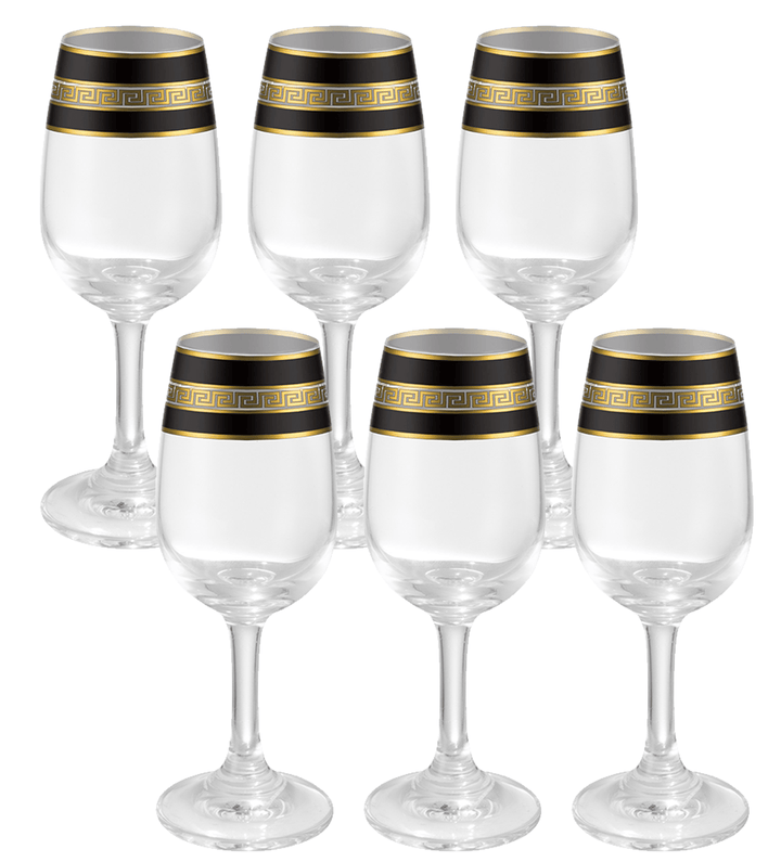 Set of 6 Liquor cups - Black 2oz.-0