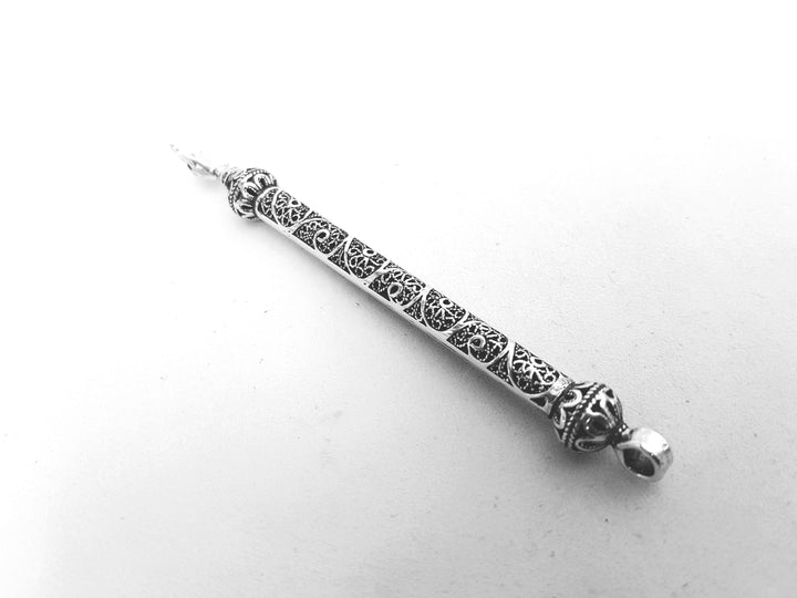 Small Yad Torah Pointer, Jewish Wedding gift, Judaica Gift, Yemenite Filigree Art, Sterling Silver, Handmade In Israel, Model 131