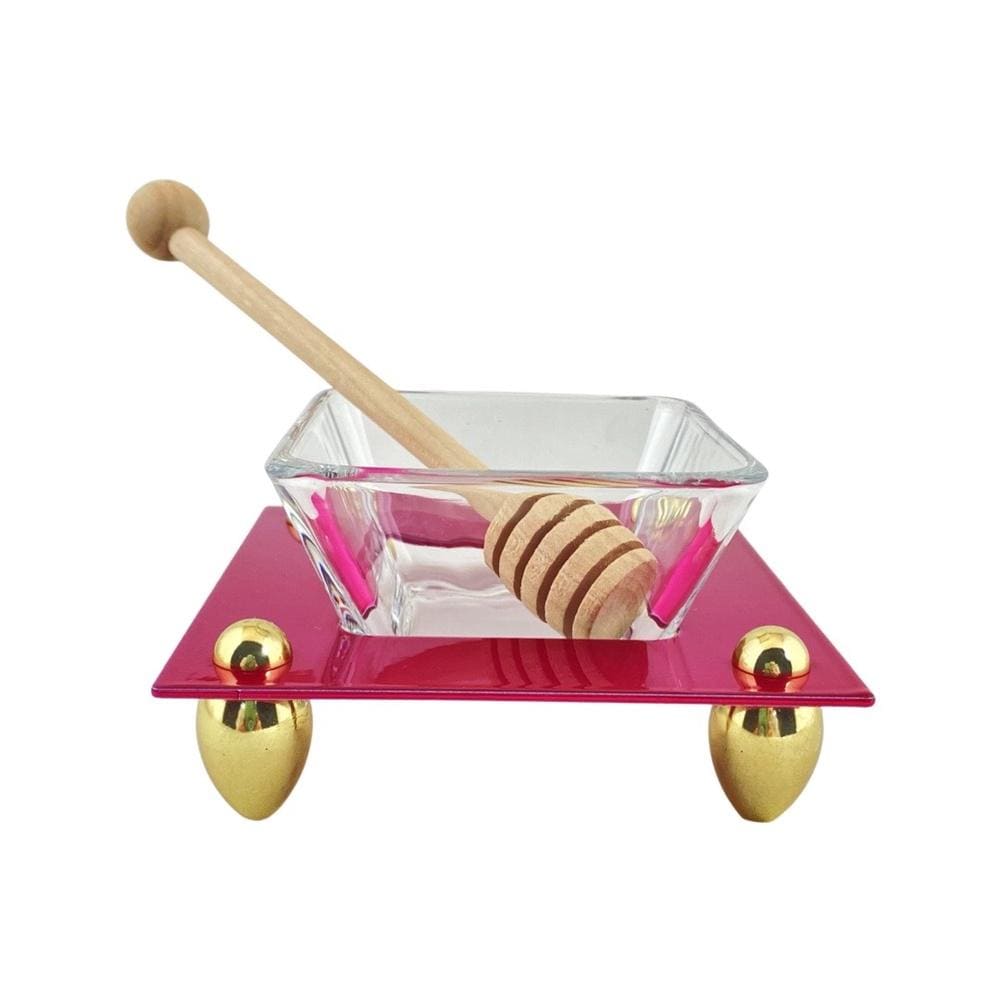 Steel and Brass Honey Dish by Joy Stember – ahuva.com