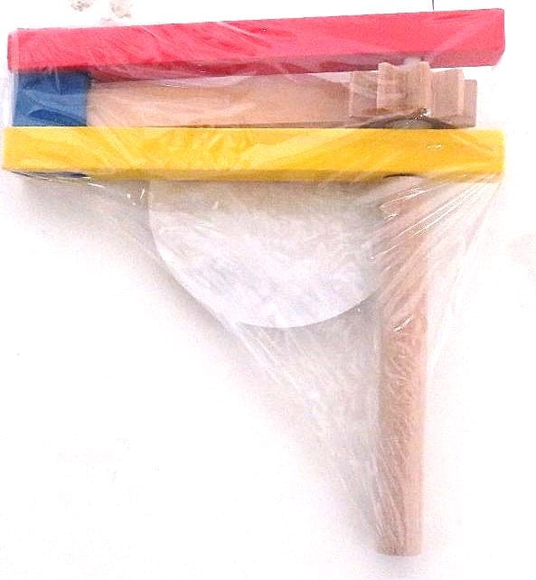 Pack of 10 Wooden Colorful Grogger – ahuva.com