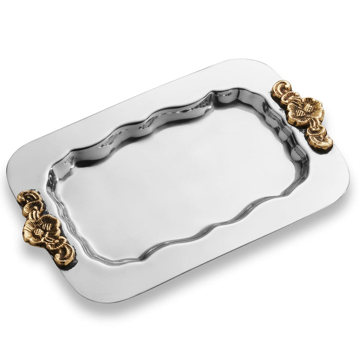 Nickel Rectangle shaped tray. 4