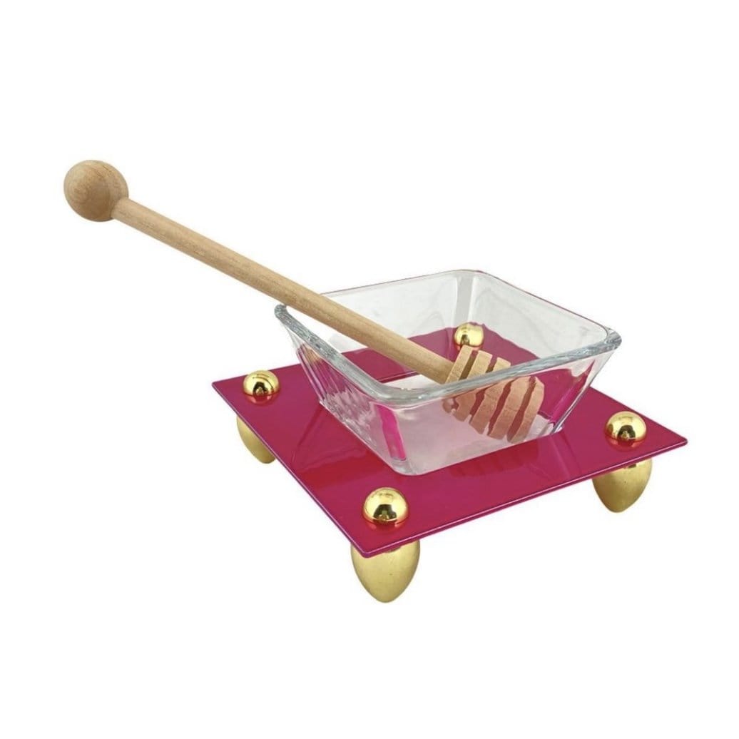 Steel and Brass Honey Dish by Joy Stember – ahuva.com