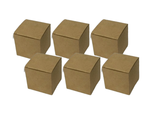 Brown Box 2x2x2" - 6 pcs-0