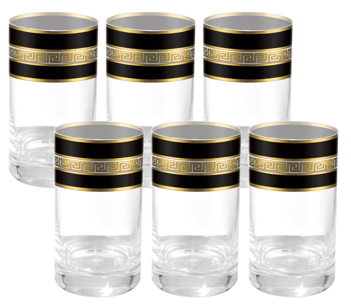 Set of 6 Tumblers -  Black 9.5oz.-0