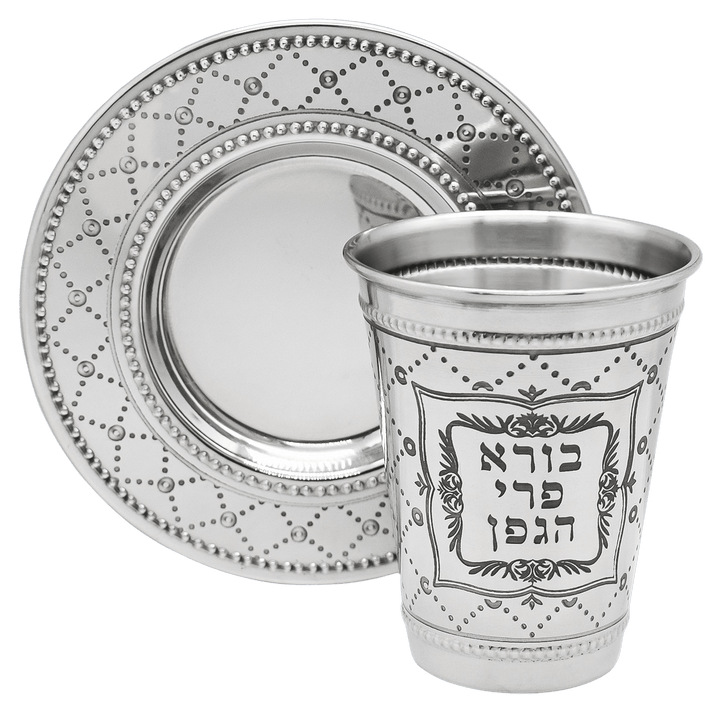 Stainless Steel Kiddush Cup Set-0