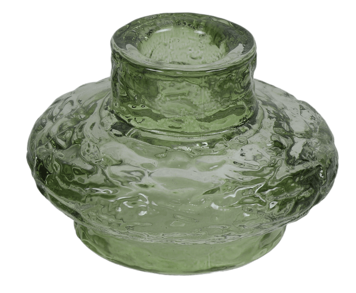 Round Modern Green Candlestick 1.5"x2"-0