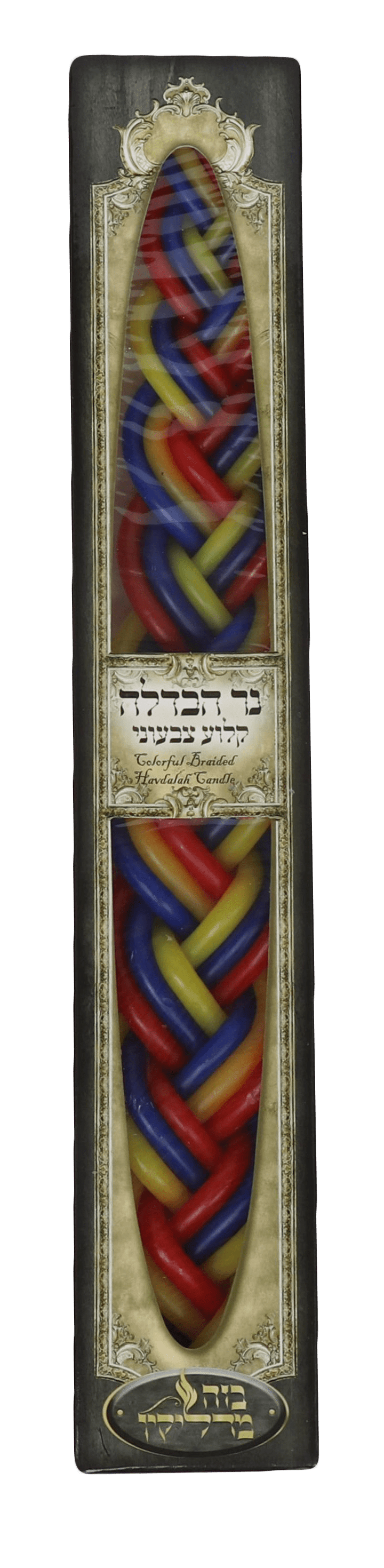 Havdalah Candle Colorful 10 x 1.5" (12x120)-0