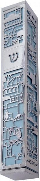 Mezuzah with Jerusalem Lacing 15 cm