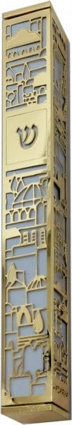 Mezuzah with Jerusalem Lacing 20 cm