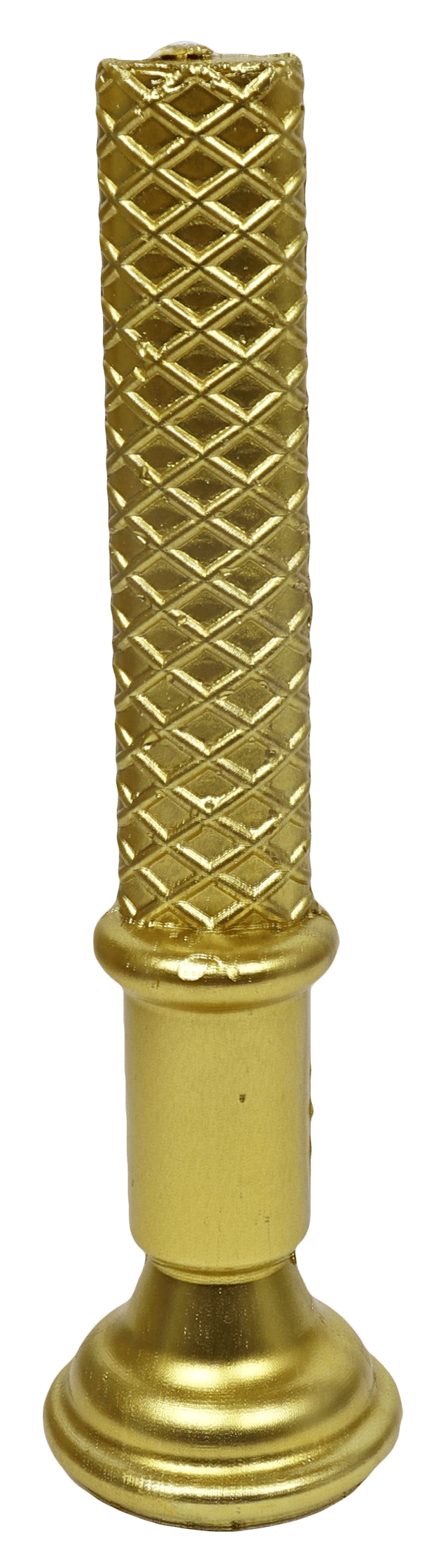 Decorative Havdalah Candle Gold Candle On Gold Pole-0