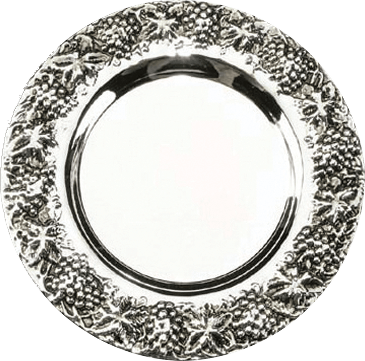 Plate For Kiddush Cup Silver plated 5.25 " 10 pp-0