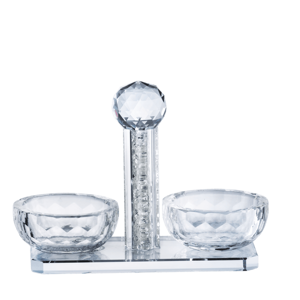 Crystal Salt Shaker With White Stones-0