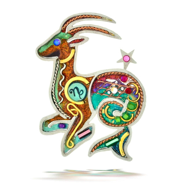 Ambitious Capricorn the Sea Goat Zodiac Pin