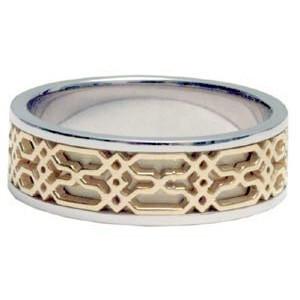 14Kt Gold Ring Band - Middle Eastern Windows 