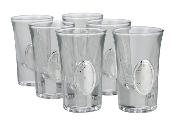 Set of 6 Cups with Silver-0