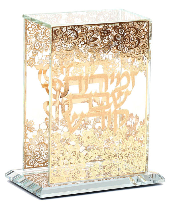 Crystal Zemiroth Holder Gold Flower Design-0