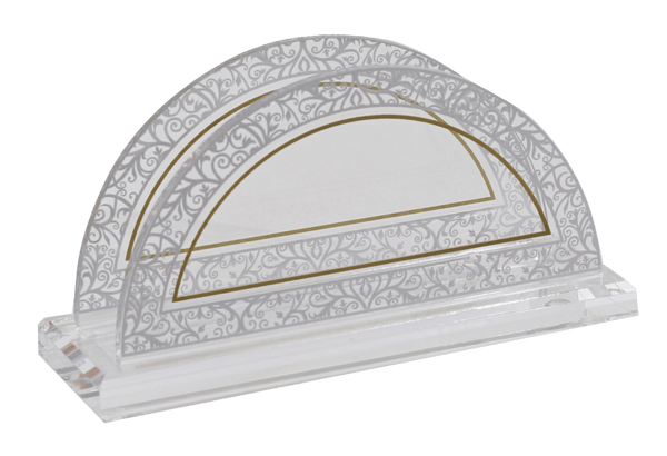 Acrylic Napkin Holder - Round Royal Design-0
