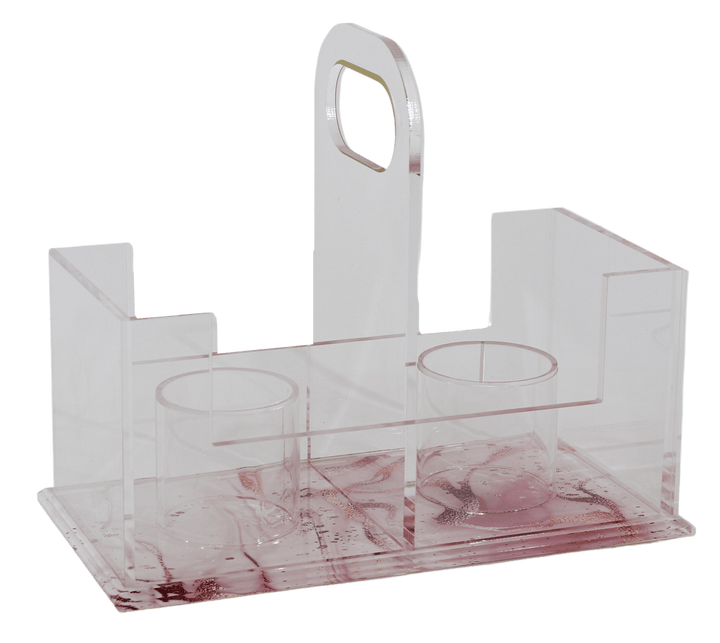 Acrylic Cups Holder - Marble Design-0