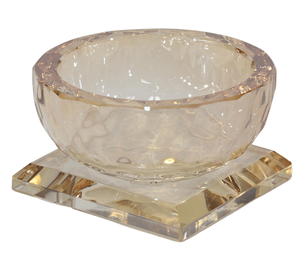 Gold Crystal Dish 2"x2" - Salt & Honey Holder-0