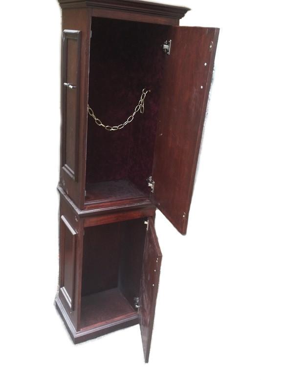 2 Piece Portable Torah Ark Cabinet Set- Mahogany 