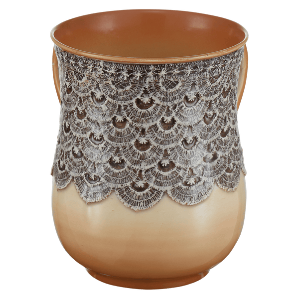 Washing Cup Lace Design Ivory `-0
