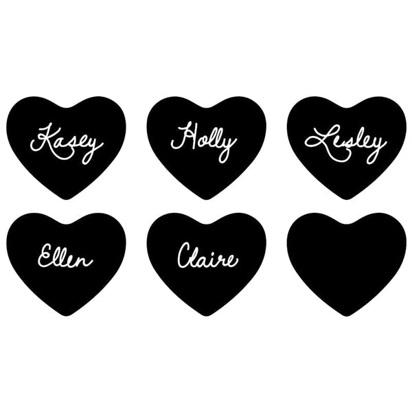 Chalk Heart Stickers (Set of 12)