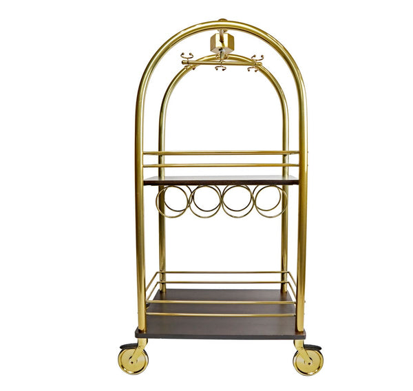 Luggage Bar Cart Large Gold-0