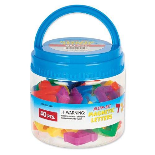 40 Alef Bet Magnetic Letters In Reusable Tub Toys, Games amp; Crafts 